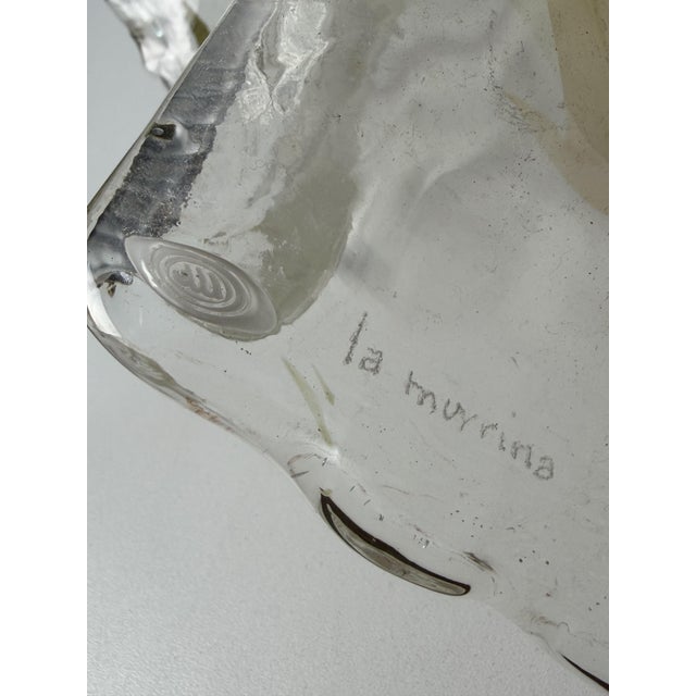 Large Murano glass and brass "La Murrina" chandelier, 1970s Diameter 68 cm, height of the glass alone 35 cm (100 cm...