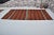 Vintage Mid-Century Turkish Striped Kilim Runner Rug in Orange, Red & Cream For Sale - Image 13 of 14