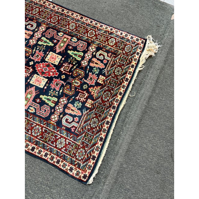 Textile 2ft 7in × 15ft Genuine Hand Woven Persian Kurdish Runner Rug For Sale - Image 7 of 12