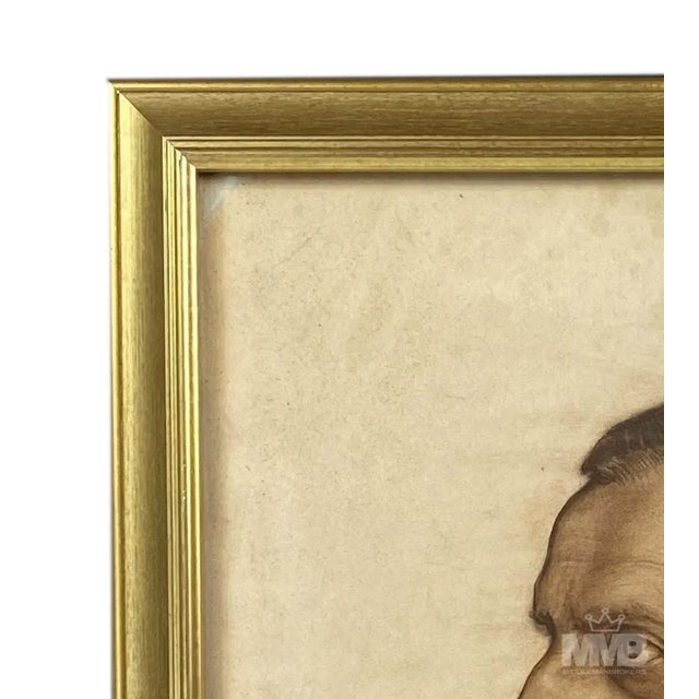 Figurative Pastel Portrait of Grand Duke Dmitrii Palovich Nephew of Tsar Nicholas II by Michael Werboff 1932 Ac For Sale - Image 3 of 6