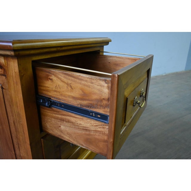 Brown Legacy 2 Drawer File Cabinet - Light Brown Walnut For Sale - Image 8 of 11