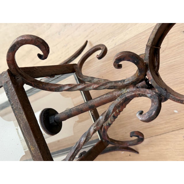 Chestnut Vintage Gothic/Spanish Revival Exterior Wall Scone For Sale - Image 8 of 12