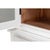 White Swedish Gustavian Glazed Display Cabinet in White For Sale - Image 8 of 10