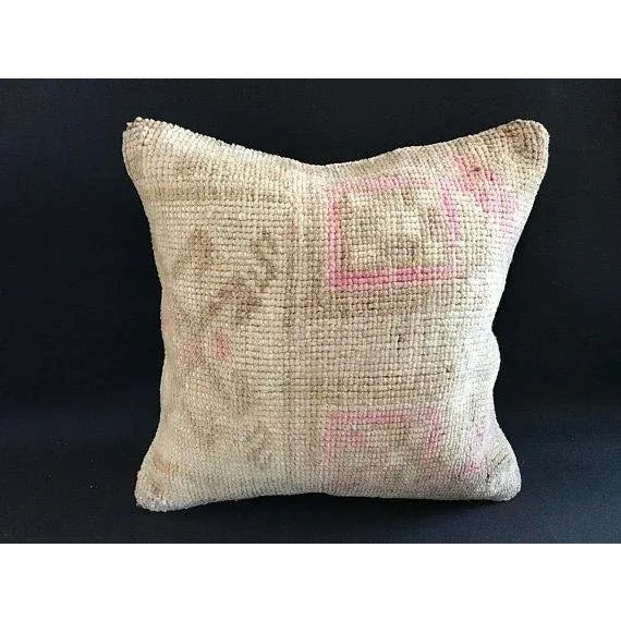 Handwoven Wool Oushak Vintage Pillow Case For Sale - Image 11 of 11