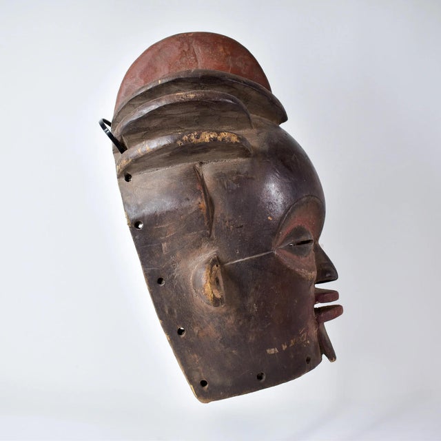 Wood Early 20th Century Suku Female Mask For Sale - Image 7 of 12
