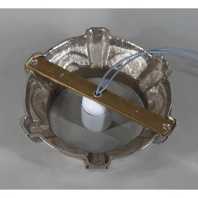 1930s French Art Deco Flush Mount by Muller Freres France - 2 Available For Sale - Image 10 of 12