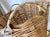 Tan Circa 1970 Substantially-Sized Natural Rattan Ear-Handle Planter Floor Basket For Sale - Image 8 of 11