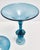Mid Century Blue Glass Orrefors Swedish Candlestick Pair For Sale - Image 15 of 15