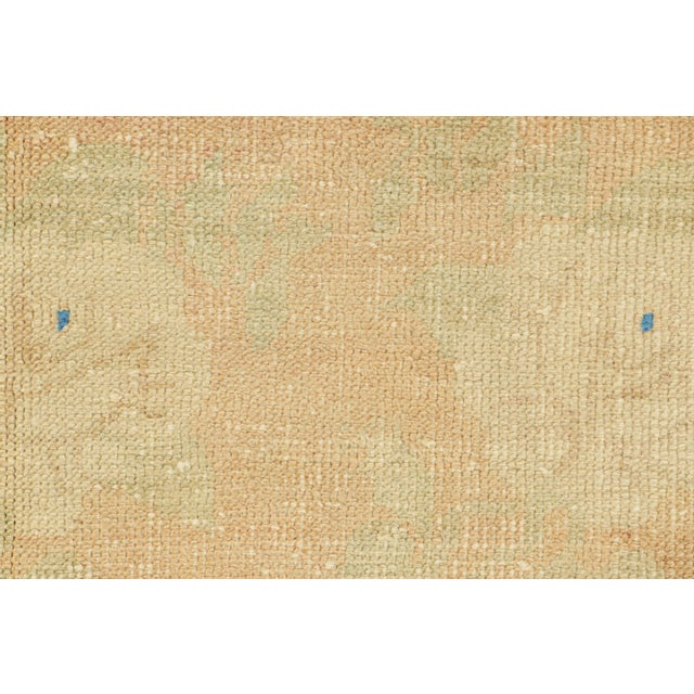 Mid-Century Modern Vintage Zeki Müren Rug in Cream and Beige Floral Patterns, From Rug & Kilim For Sale - Image 3 of 7