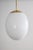 1980s Large Pendant Light in Opal Glass and Brass from Glashütte Limburg, 1980s For Sale - Image 5 of 9