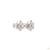 Metal 2.5 Carat Round Brilliant Cut Diamond Gold Earrings, Pair For Sale - Image 7 of 9