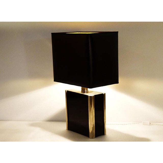 Vintage Acrylic Glass and Metal Table Lamp from Romeo Rega, 1970s For Sale - Image 3 of 10