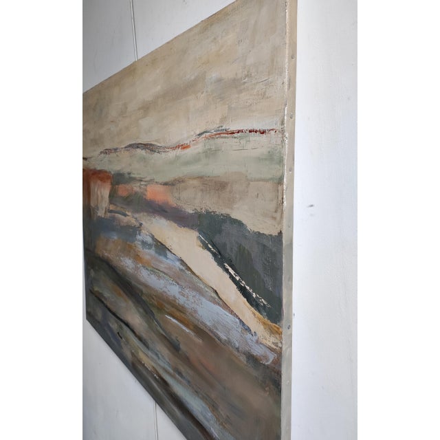 Contemporary What Lingers, Contemporary Abstract Landscape Oil Painting, Framed by Sophie Dumont For Sale - Image 3 of 8