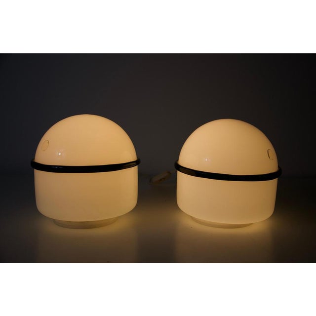 Murano Glass Table Lamps by Renato Toso & Noti Massari for Leucos, 1960s, Set of 2 For Sale - Image 9 of 10