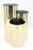 Brass Triptych Round Cylinder Brass Finish Multi Level Pedestal Stand Table For Sale - Image 8 of 15