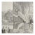 Hand-Painted Monochrome Tropical Jungle Chinoiserie Mural For Sale