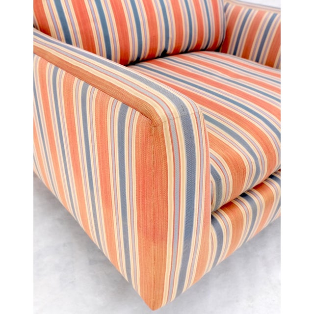 Pair Mid Century Modern Lucite Base Floating Lounge Club Chairs For Sale - Image 14 of 18