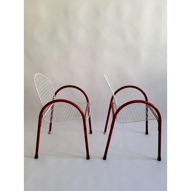 Wire Chairs from Meblo, Italy, 1970s, Set of 2 For Sale - Image 4 of 14
