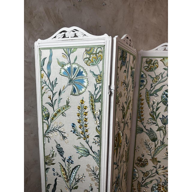 Antique Folding Screen, 1890s For Sale - Image 11 of 15