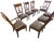 Late 20th Century Traditional Expandable Wood Dining Table With 8 Upholstered Chairs – 9 Piece Set For Sale - Image 6 of 9