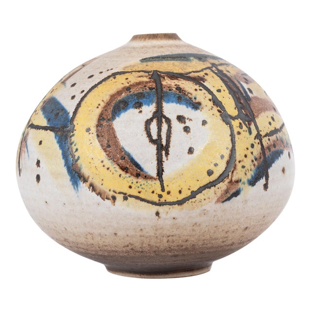 Clyde Burt Ceramic Vessel For Sale