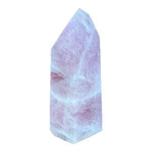 Large Rose Quartz Sculpture – Pink and White Natural Stone