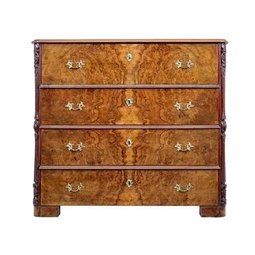 19th Century Burr Walnut Chest of Drawers For Sale - Image 11 of 11