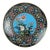 Antique Japanese Cloisonne Charger With Marsh Scene & Heron, Circa 1920 For Sale