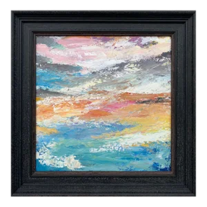 Abstract Beach Seascape Landscape Light Colours - Unique Original Art by Contemporary British Artist ,2020