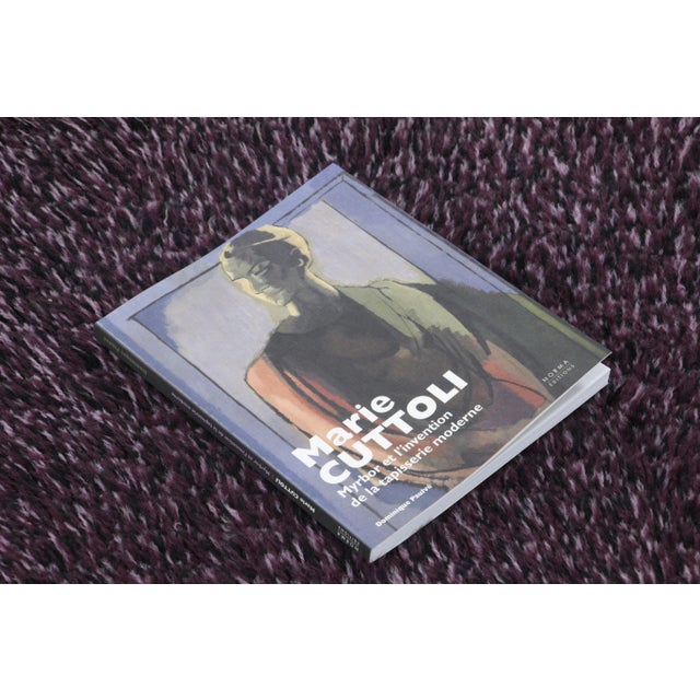 Vintage Swedish Rya Runner in Solid Purple and Ivory Tones - Rug & Kilim For Sale - Image 9 of 9