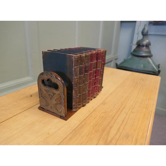Art Nouveau Pierced Brass Folding Book Slide, 1890s For Sale - Image 3 of 8