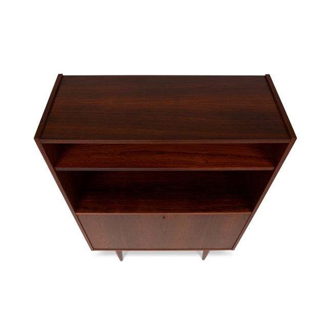 Brown Vintage Danish Mid-Century Hutch/Bar Cabinet For Sale - Image 8 of 8