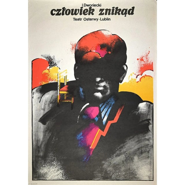 Osterwy theatre poster - Lublin is a vintage poster realized by Jan Sawka in 1977. Good condition. Original colored...
