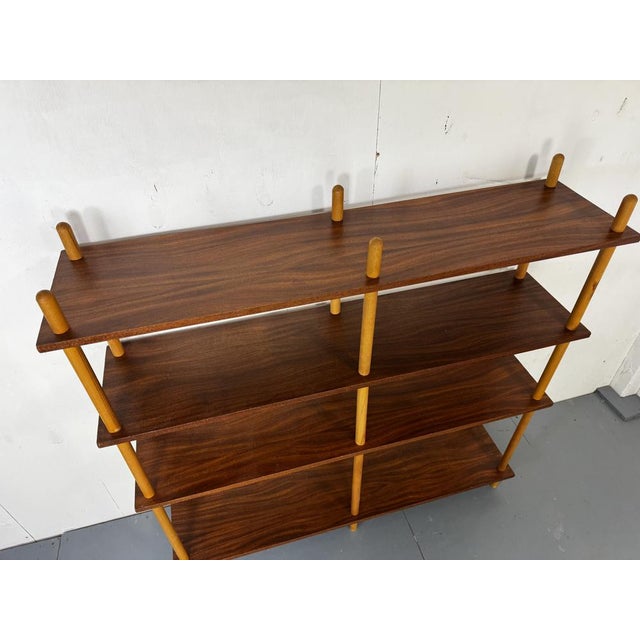 Mid-Century Modernist Teak Stick Wall Cabinet attributed to Willem Lutjens for Gouda Den Boer, 1950s For Sale - Image 14 of 18