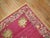 Folk Art Zabihi Collection Stunning Raspberry Turkish Ghiordes Floral Carpet For Sale - Image 3 of 6