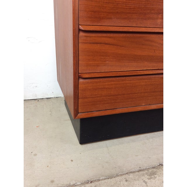 Danish Modern Teak 8 Drawer Lowboy Dresser For Sale - Image 18 of 18