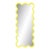 Statement Yellow Wall Mirror With Organic Design for Contemporary Interiors by Oitoproducts For Sale