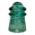 Vintage Hemingray No 9 Aqua Glass Insulator For Sale