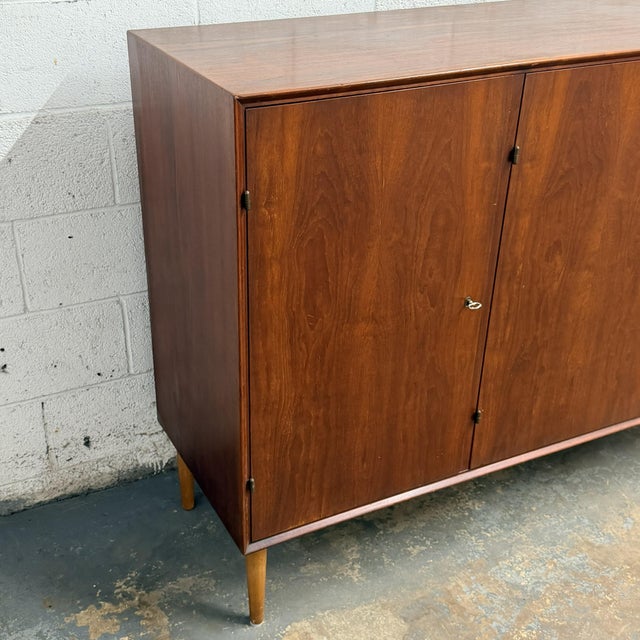 Mid-Century Modern Danish Modern Teak Three-Door Cabinet or Credenza, Circa 1940s For Sale - Image 3 of 7