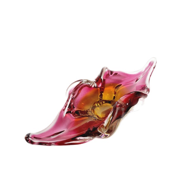 Decorative Bowl by J. Hospodka for Chribska Glassworks, Czechoslovakia, 1960s For Sale - Image 4 of 13