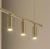 TF606 Suspension Lamp in Satin Brass with Orientable Tubular Diffusers by Daluce For Sale - Image 4 of 8