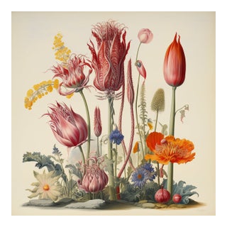 Antique Botanical Garden Study - Natural History Fine Art Print For Sale