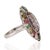 Metal Victorian Inspired 128.4 Ct Ruby & Amethyst Cocktail Ring With Multicolor Tourmaline, Size 5.5 For Sale - Image 7 of 14