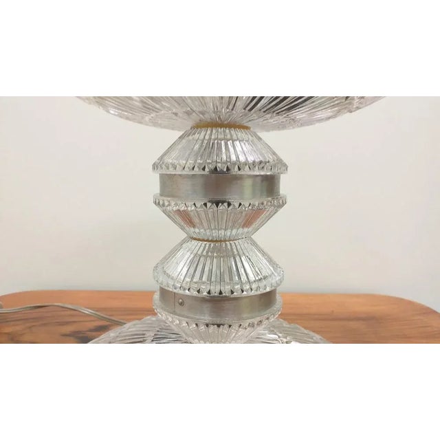 Metal Glass Table Lamp, Czechoslovakia, 1970s For Sale - Image 7 of 11