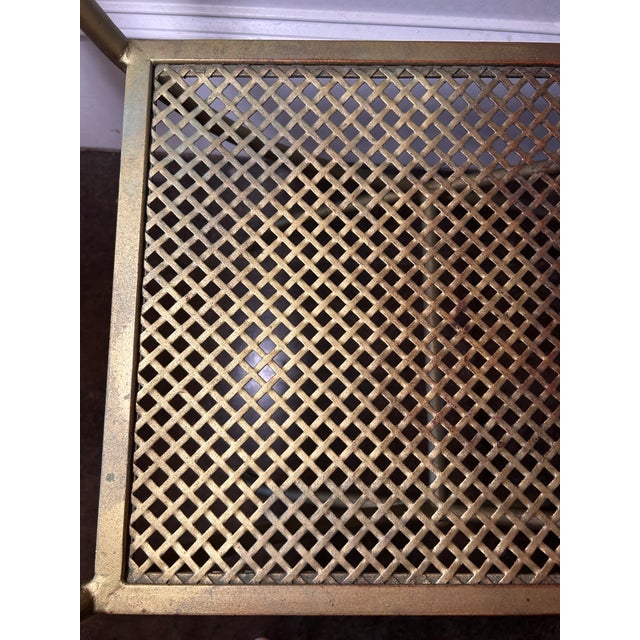 Mid 20th Century Italian Gilt Metal Rope & Tassel Bench For Sale - Image 10 of 11