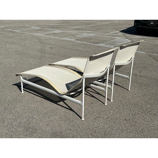 Metal Vintage MCM Richard Schultz for Knoll 1966 Chaise Lounge - A Pair For Sale - Image 7 of 12