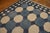 1930s Blue White Octagonal Antique Indian Cotton Dhurrie Rug 12'3" X 19' Flat Weave Cotton Carpet For Sale - Image 12 of 17