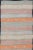 Tan Mid 20th Century Geometric Stripe Vintage Turkish Kilim Flat-Weave Runner in Multi Color For Sale - Image 8 of 11