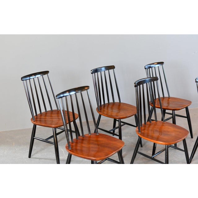 Dining Chairs by Ilmari Tapiovaara, 1960s, Set of 6 For Sale - Image 5 of 12