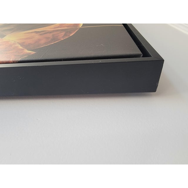 Early 21st Century Large Rebecca Hodges Canvas Print of Autumn Leaves in Black Floating Frame For Sale - Image 5 of 11